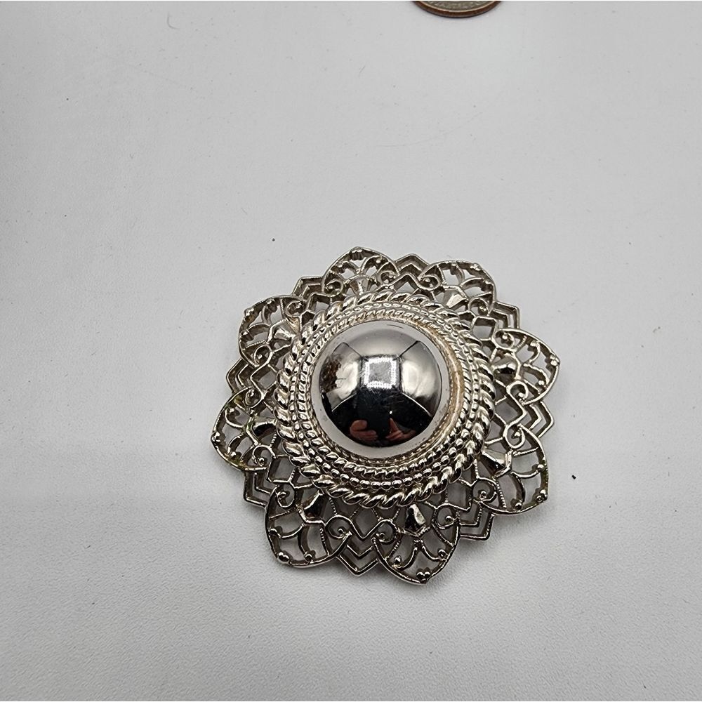 Trifari silver brooch